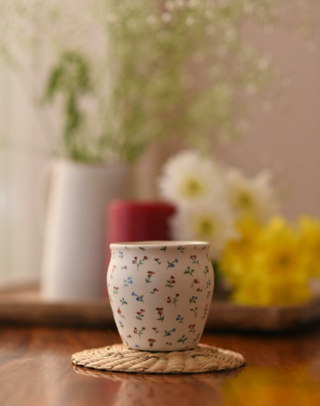 Handmade Ceramic Stoneware Kulhad - Set Of 6